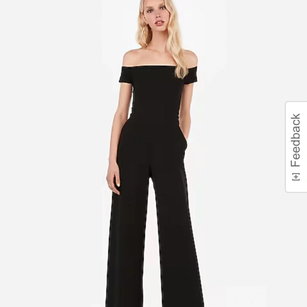 Express Blush Pink Jumpsuit with Tailored Silhouette and Wide-Leg Design - Picture 1 of 7